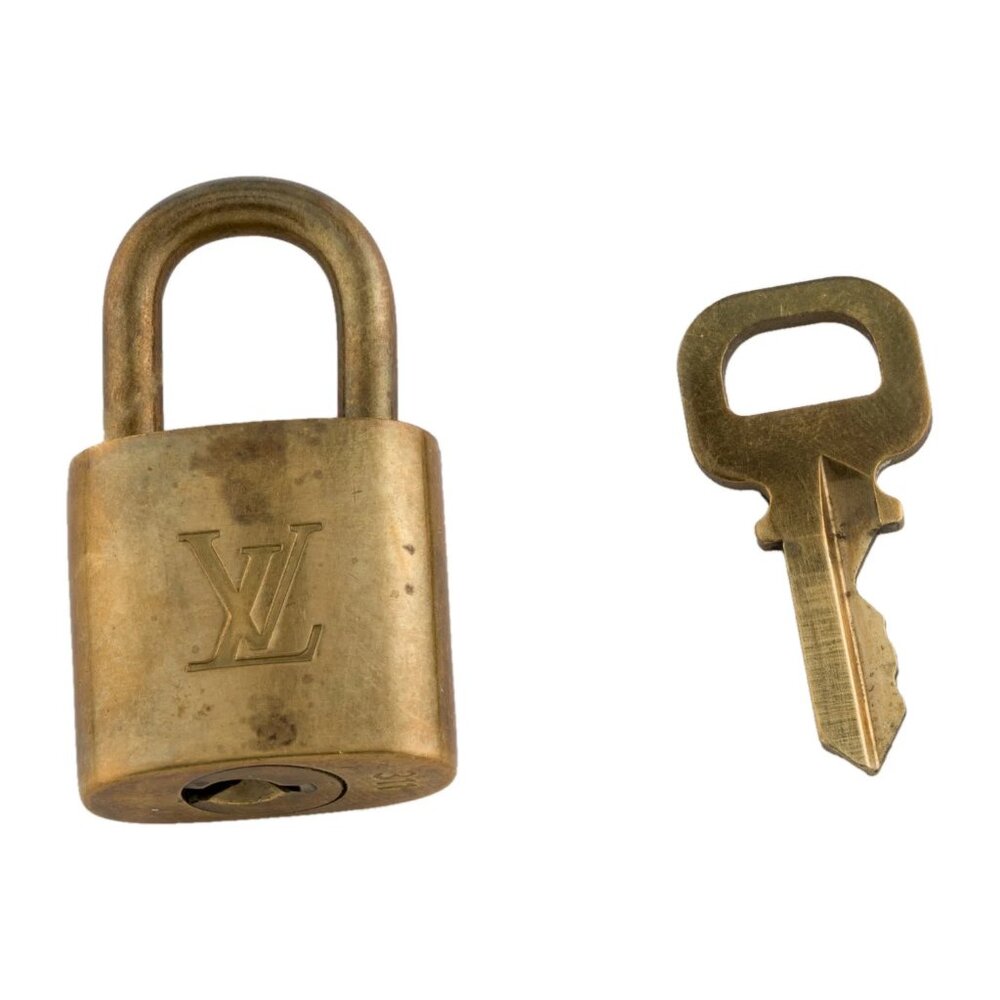 LOUIS VUITTON BRASS LOCK & KEY SET